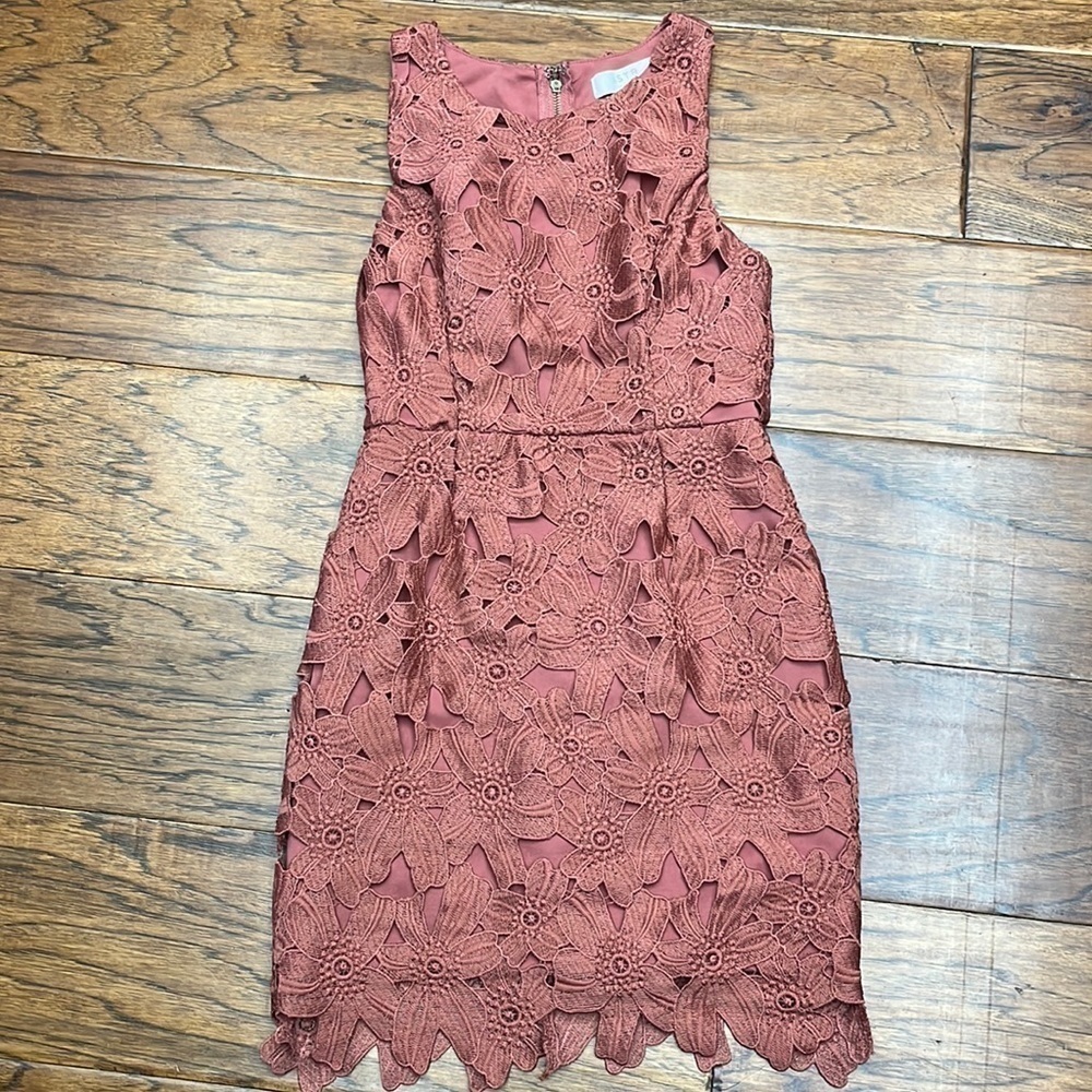 Astr the label floral‎ textured mini dress